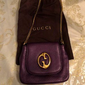 Authentic GUCCI 1973 GG purple